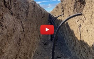 Subsurface drip irrigation trenching